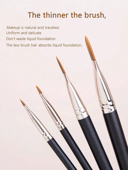 5/4/1pc Concealer Brush Set, Includes Small Flat Concealer Brush, Gel Eyeliner Brush, Detail Concealer Brush, Makeup Tools, Foundation Brush, Concealer Brush, Blush Brush, Contour Brush, Blush Brush