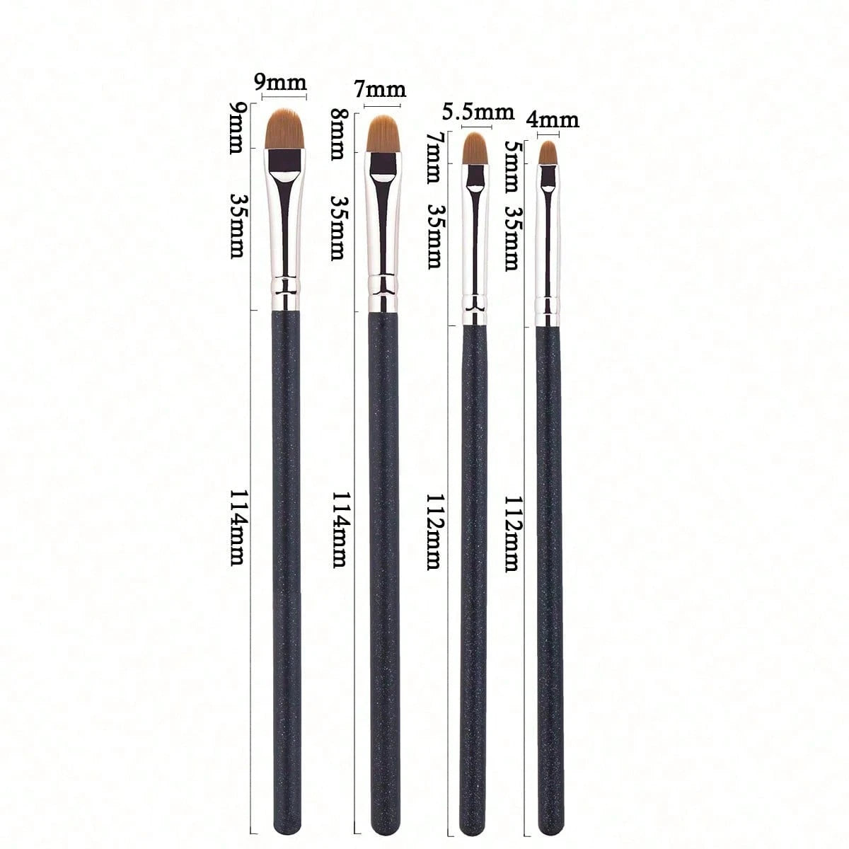 5/4/1pc Concealer Brush Set, Includes Small Flat Concealer Brush, Gel Eyeliner Brush, Detail Concealer Brush, Makeup Tools, Foundation Brush, Concealer Brush, Blush Brush, Contour Brush, Blush Brush