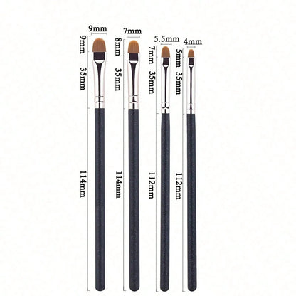 5/4/1pc Concealer Brush Set, Includes Small Flat Concealer Brush, Gel Eyeliner Brush, Detail Concealer Brush, Makeup Tools, Foundation Brush, Concealer Brush, Blush Brush, Contour Brush, Blush Brush