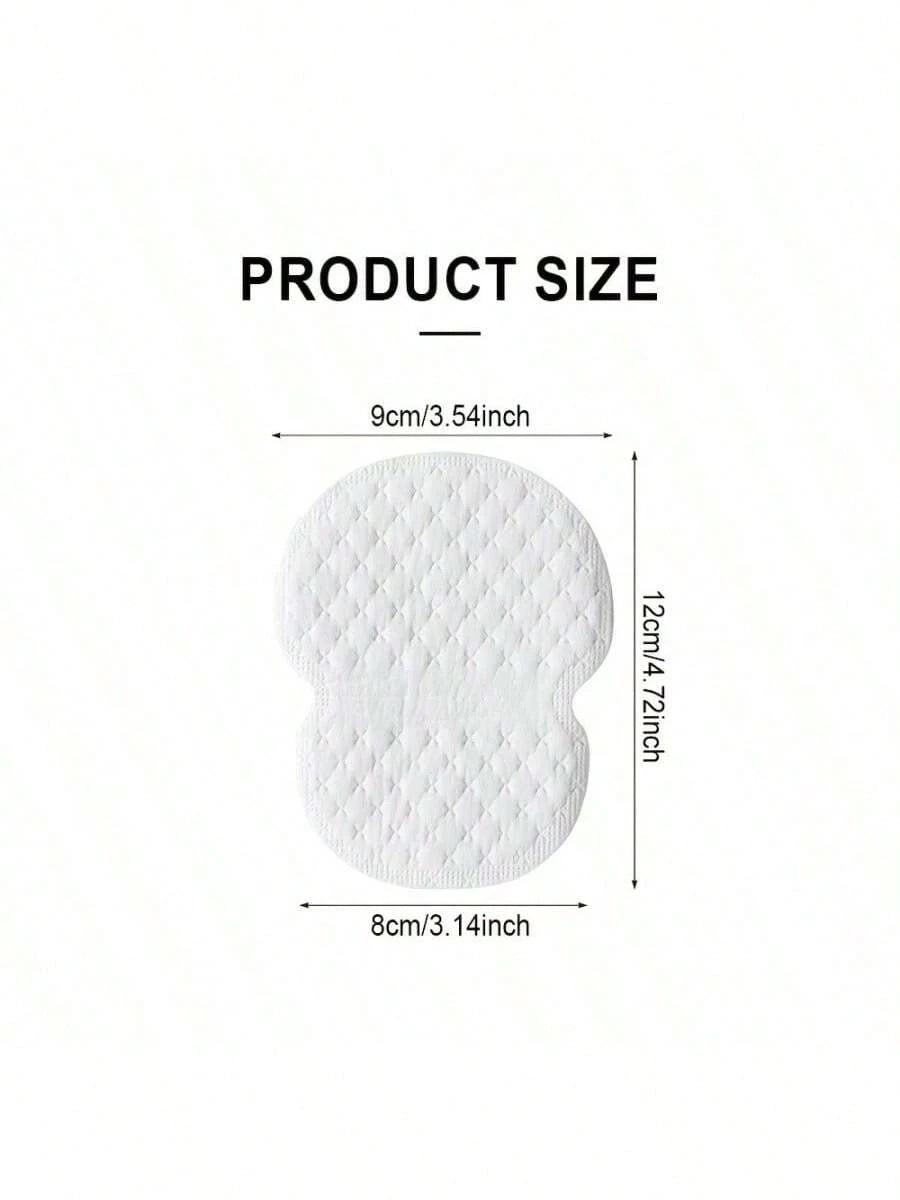 50/80pcs/Set Disposable Non-Woven Fabric Invisible Pad Anti-Sweat Patch, Minimalist White Underarm Anti-Sweat Patch,For Long-Lasting And Effective Sweat Prevention, Invisible Sweat Absorption, Under T