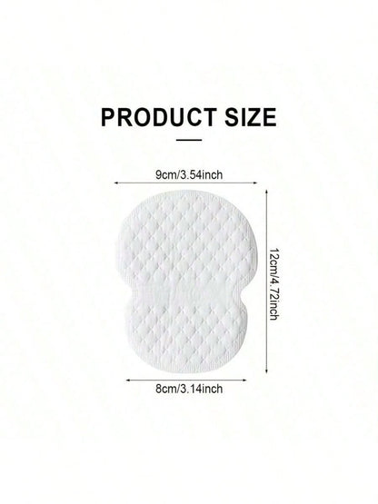 50/80pcs/Set Disposable Non-Woven Fabric Invisible Pad Anti-Sweat Patch, Minimalist White Underarm Anti-Sweat Patch,For Long-Lasting And Effective Sweat Prevention, Invisible Sweat Absorption, Under T