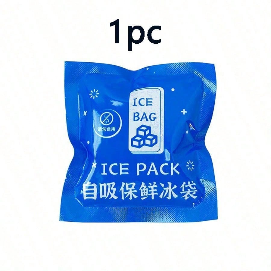 50pcs 40ml Self-Absorbing Ice Packs, Leak-Proof Reusable Cold Bags, Suitable For Food Preservation, Picnic, Camping, Logistics Transportation And Lunch Boxes, Summer Cooling Ice Packs