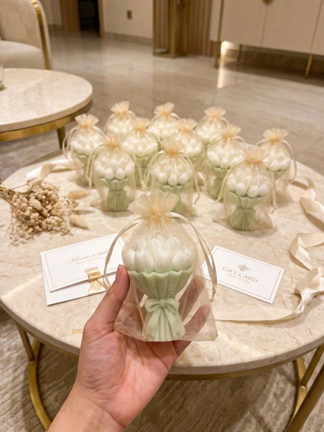 50pcs Tulip Bouquet Soy Wax Candles, Cute Bouquet Birthday Gift, Home Decor, Back To School, Valentine's Day, Mother's Day, Indoor Decoration, Graduation Gift, Women's Gift, Room Decor, Halloween Deco