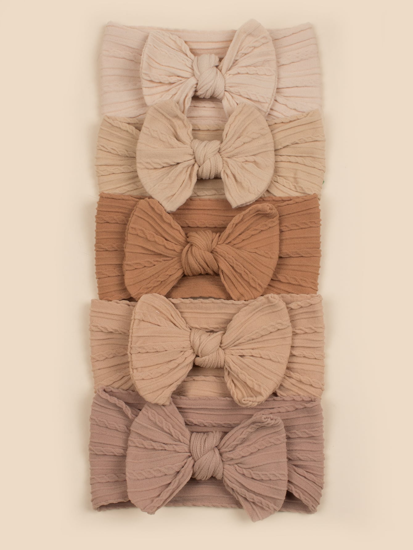 5pcs Baby Bow Decor Hair Band Love Valentine