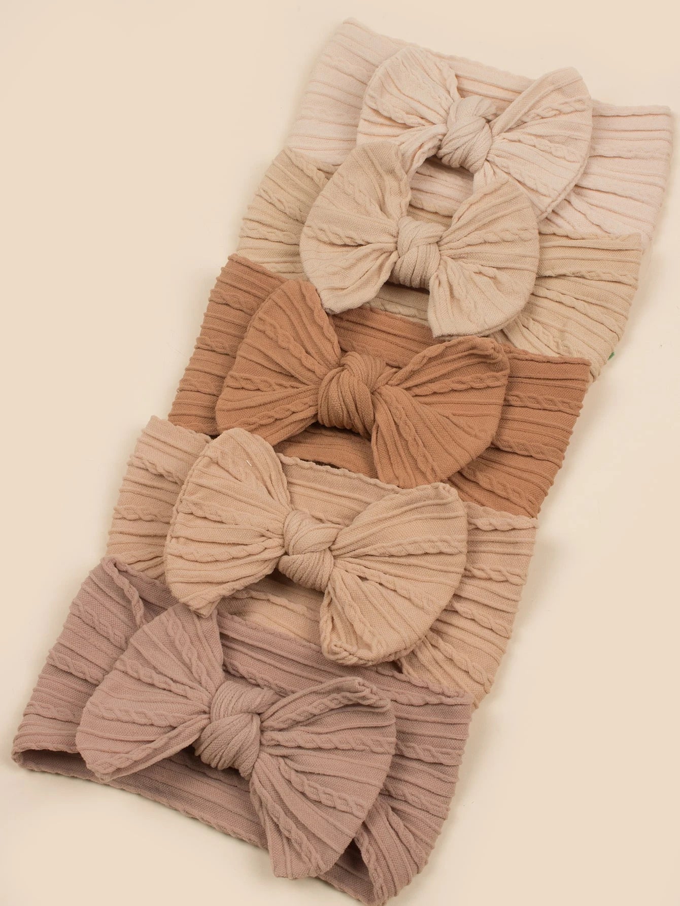 5pcs Baby Bow Decor Hair Band Love Valentine
