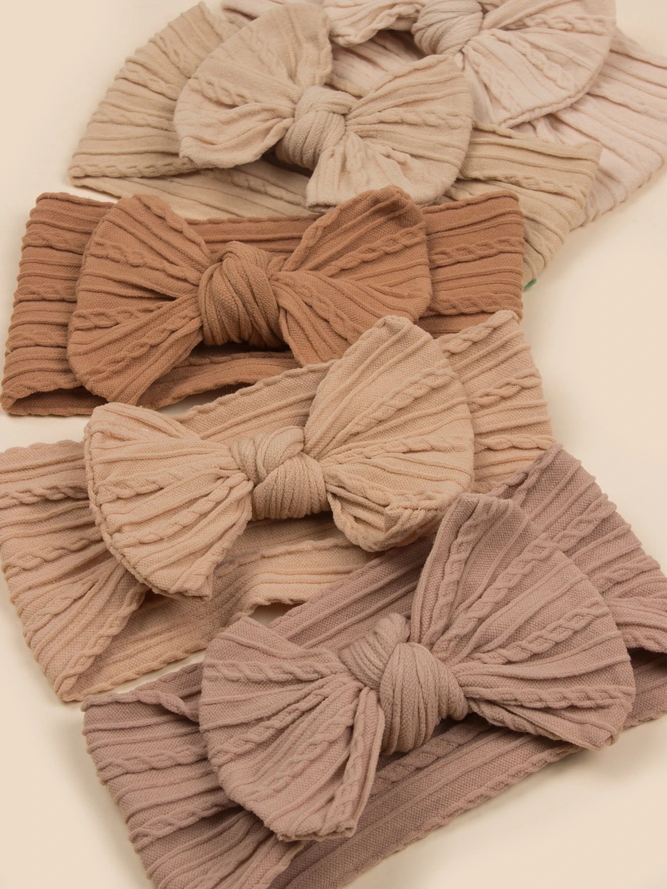 5pcs Baby Bow Decor Hair Band Love Valentine
