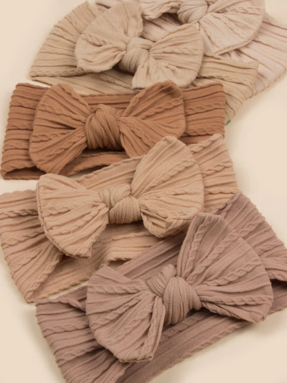 5pcs Baby Bow Decor Hair Band Love Valentine