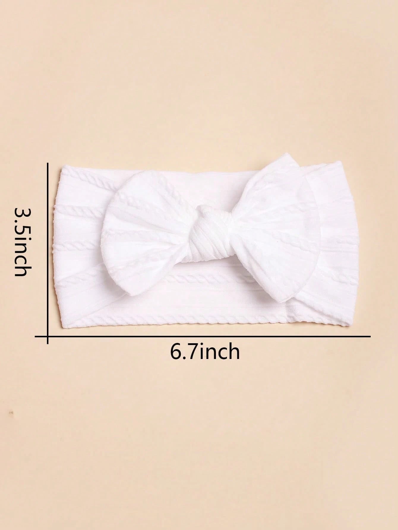 5pcs Baby Bow Decor Hair Band Love Valentine