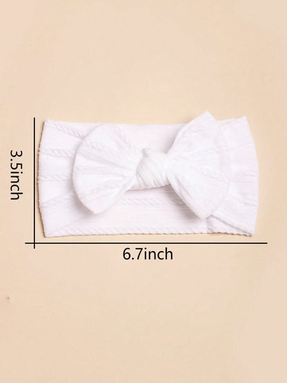 5pcs Baby Bow Decor Hair Band Love Valentine