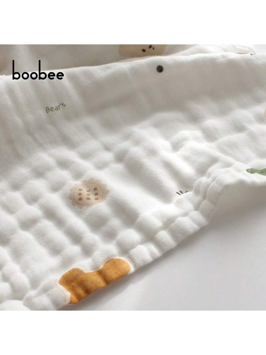 5pcs Baby Gauze Bibs, Breathable Gauze Fabric- Skin-Friendly And Non-Irritating, Soft And Delicate Touch, Fits Baby's Delicate Skin, Resistant To Fading After Multiple Washes, Multiple Simple Printed