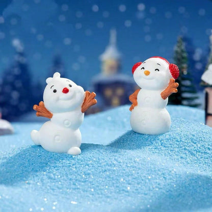 5pcs Christmas Snowman Creative Holiday Atmosphere Decor For Car And Home