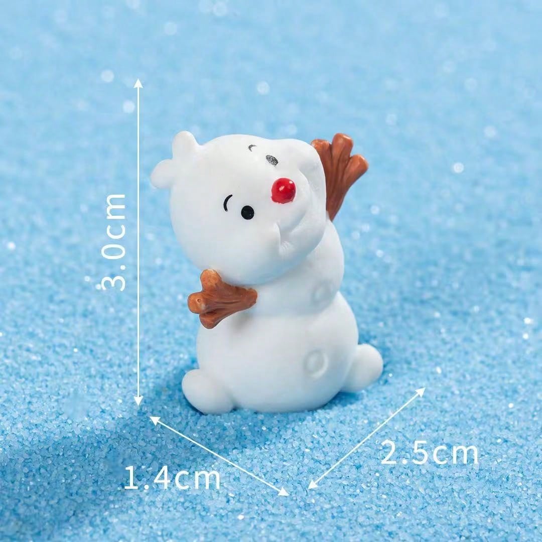 5pcs Christmas Snowman Creative Holiday Atmosphere Decor For Car And Home