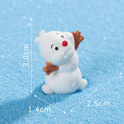 5pcs Christmas Snowman Creative Holiday Atmosphere Decor For Car And Home
