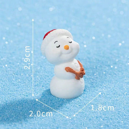 5pcs Christmas Snowman Creative Holiday Atmosphere Decor For Car And Home