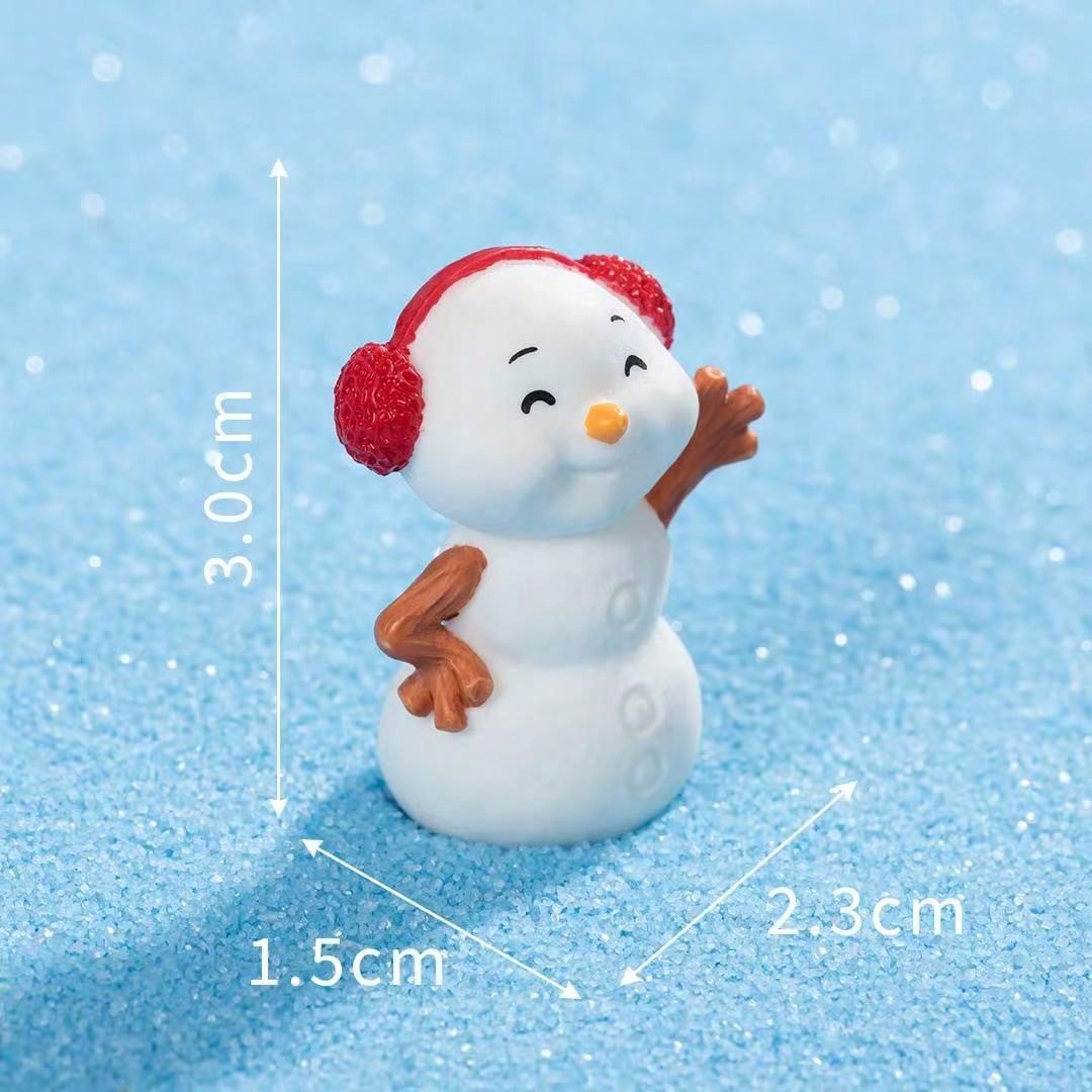5pcs Christmas Snowman Creative Holiday Atmosphere Decor For Car And Home