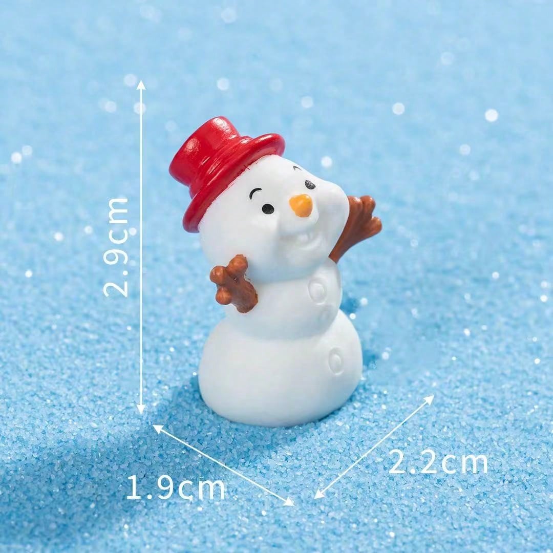 5pcs Christmas Snowman Creative Holiday Atmosphere Decor For Car And Home