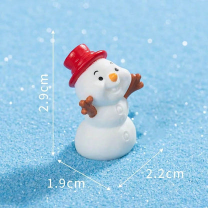 5pcs Christmas Snowman Creative Holiday Atmosphere Decor For Car And Home