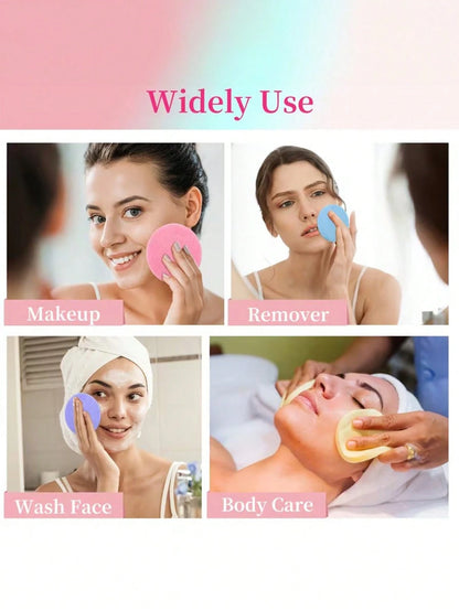 5pcs Compressed Facial Sponges, Natural Cellulose Beauty Spa Sponges, Suitable For Skin Care, Facial Cleansing, Exfoliating Masks, Makeup Removal And More