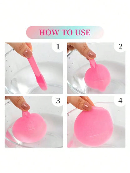 5pcs Compressed Facial Sponges, Natural Cellulose Beauty Spa Sponges, Suitable For Skin Care, Facial Cleansing, Exfoliating Masks, Makeup Removal And More