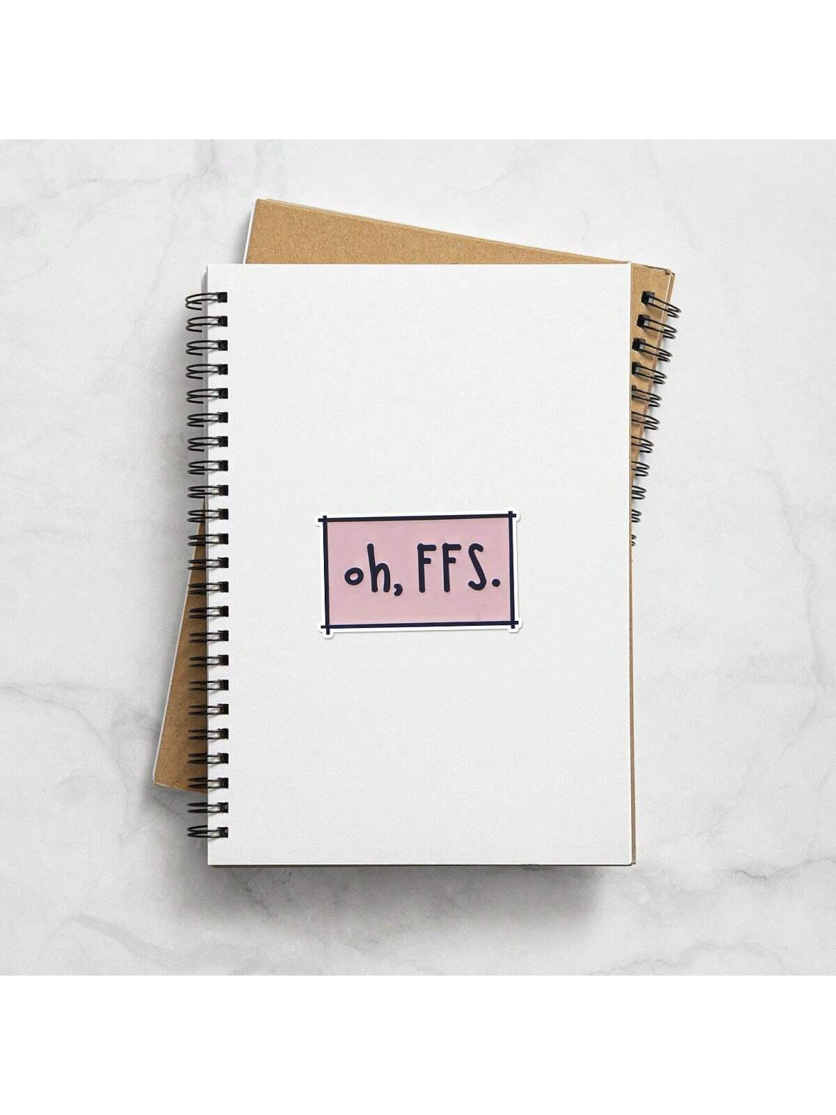 5pcs Oh Ffs Funny Sticker| Fun And Quirky Vinyl Decal For Planners, Journals, And Laptops| Cute And Mindful Design For Meditation, Wellness Enthusiasts, And Book Lovers| Fashionable, Artsy, Positiv
