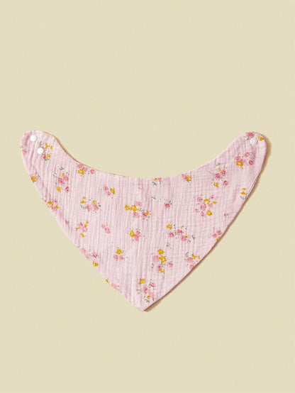 5pcs/Set Cotton Baby Bibs, Soft Gauze Triangle Drool Bandana
