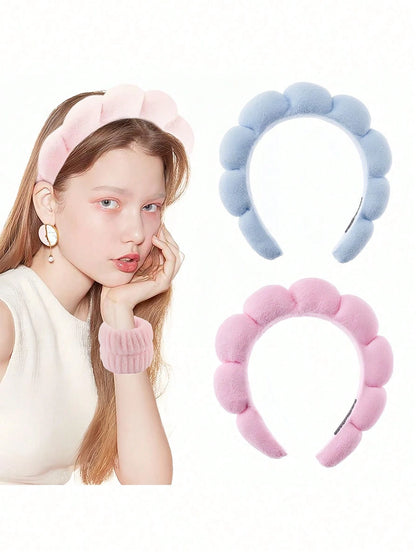 5pcs/Set Women's High-Top Hair Accessories Sponge Hairband For Washing Hair And Removing Makeup, Hair Accessories, Women's Hair Accessories, Autumn, Travel, Hair Styling Tools, Women's Accessories, Ha