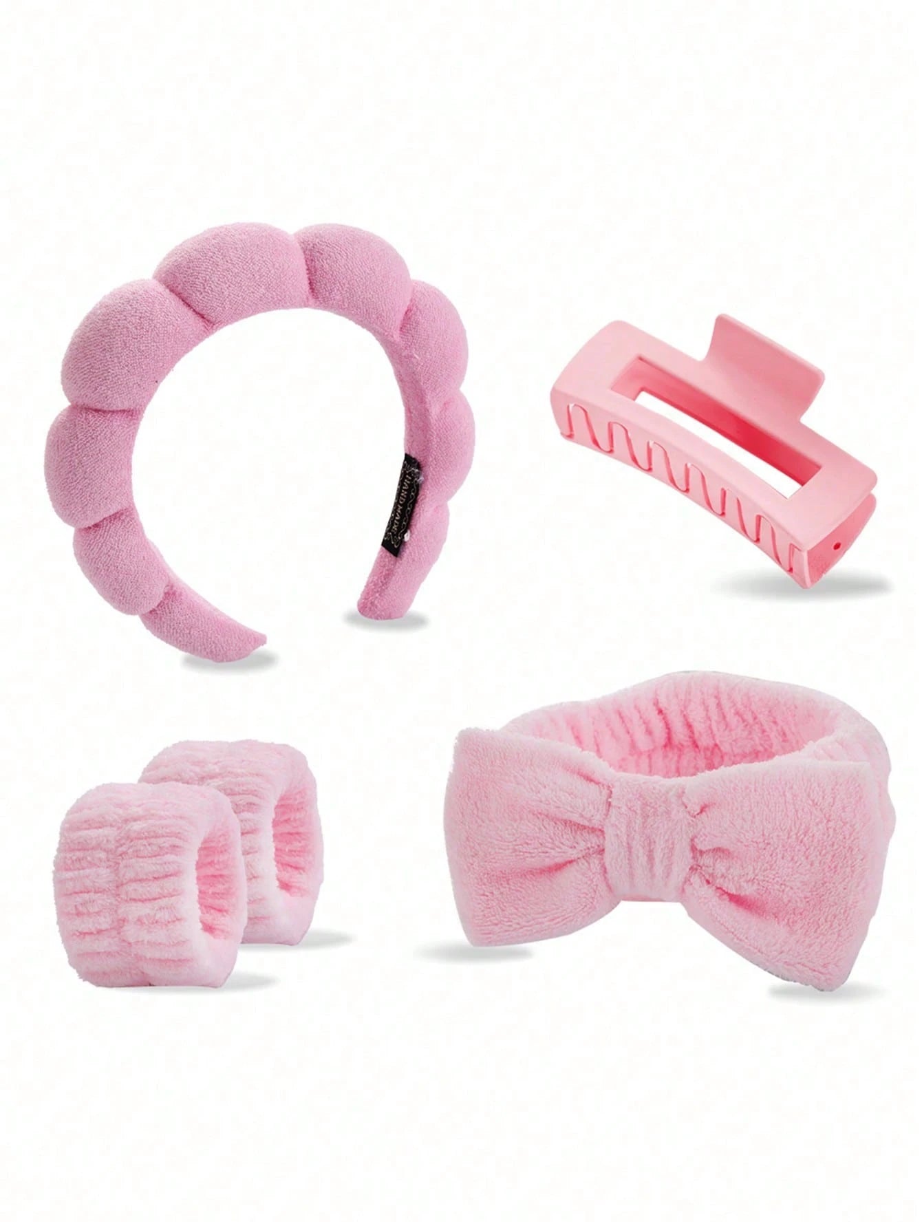 5pcs/Set Women's High-Top Hair Accessories Sponge Hairband For Washing Hair And Removing Makeup, Hair Accessories, Women's Hair Accessories, Autumn, Travel, Hair Styling Tools, Women's Accessories, Ha