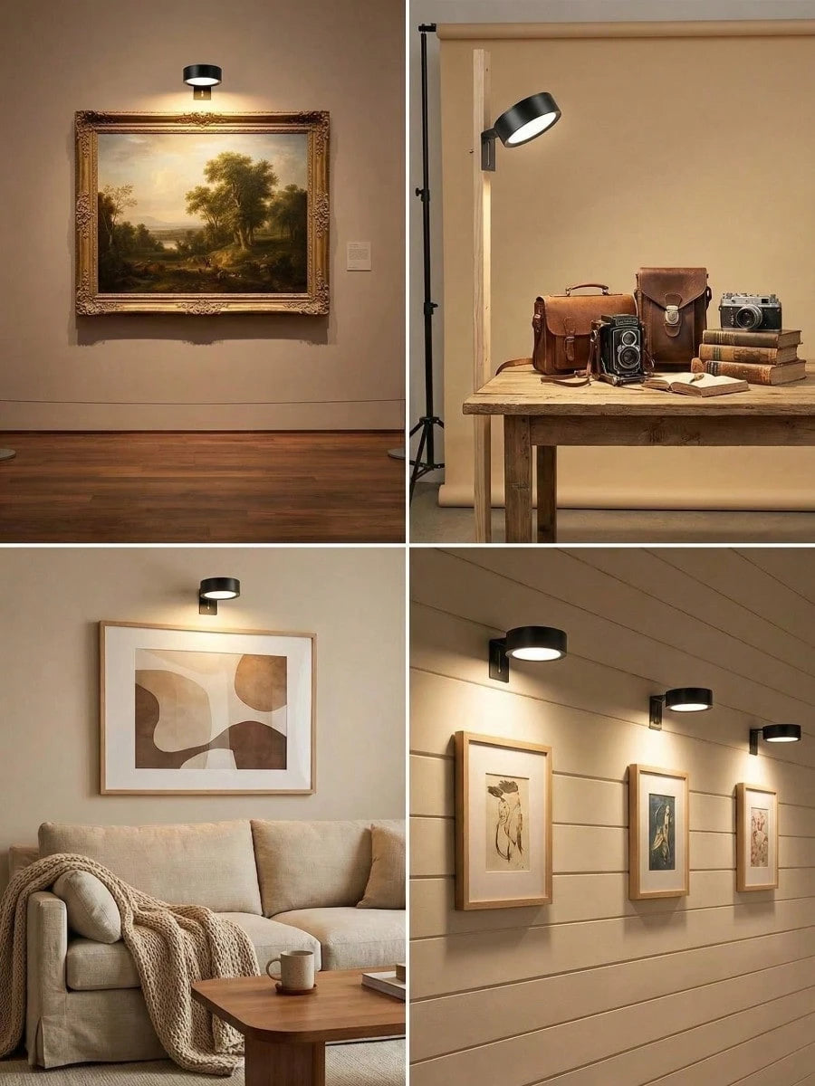 6/3/1pc RGB LED Wireless Metal Wall Lamp, Magnetic Wall Light, LED Art Display Light, LED Painting Light, Wall Decor Night Light, Home Room Decoration, Bedside, Bedroom, Study, Staircase Indoor Decora