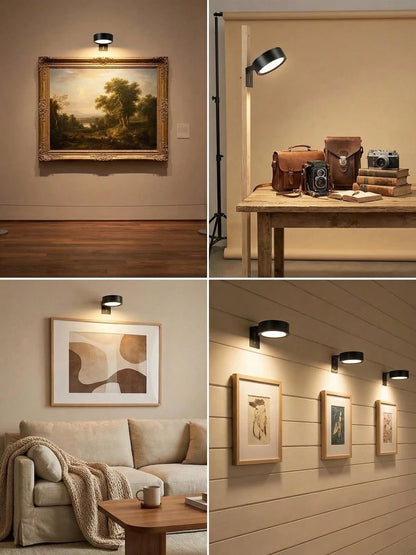 6/3/1pc RGB LED Wireless Metal Wall Lamp, Magnetic Wall Light, LED Art Display Light, LED Painting Light, Wall Decor Night Light, Home Room Decoration, Bedside, Bedroom, Study, Staircase Indoor Decora
