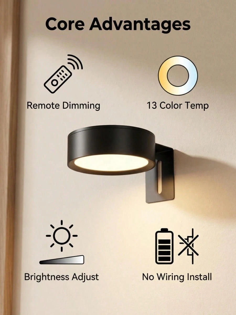 6/3/1pc RGB LED Wireless Metal Wall Lamp, Magnetic Wall Light, LED Art Display Light, LED Painting Light, Wall Decor Night Light, Home Room Decoration, Bedside, Bedroom, Study, Staircase Indoor Decora