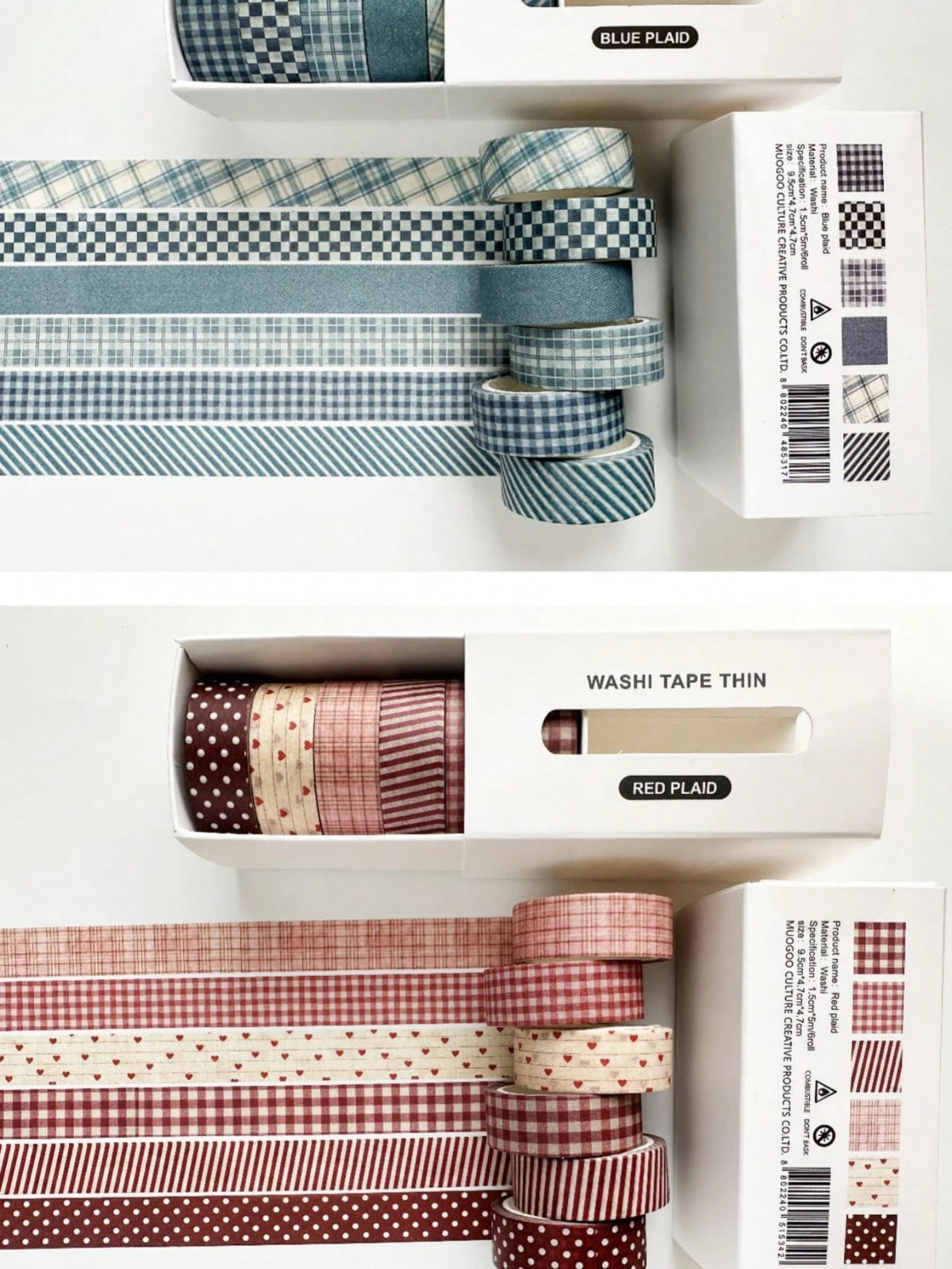 6 Rolls Vintage Plaid Washi Tape Set, Vintage Aesthetic Decorative Paper Tape Suitable For Scrapbooking, Journals, Diaries, Art Creation, Handmade Crafts, Student Back To School Decoration Supplies