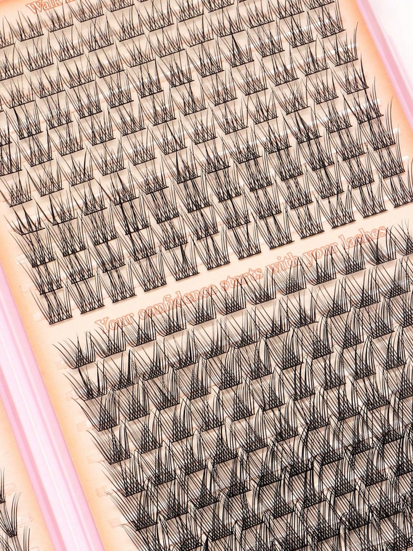 600 Clusters D-Curl False Eyelashes Book, 10D+20D Dual Density Combination, 6-16MM Mixed Length, Includes Upper And Lower Lash Styles, Large Capacity Segmented Cluster Arrangement, Lightweight And Sof