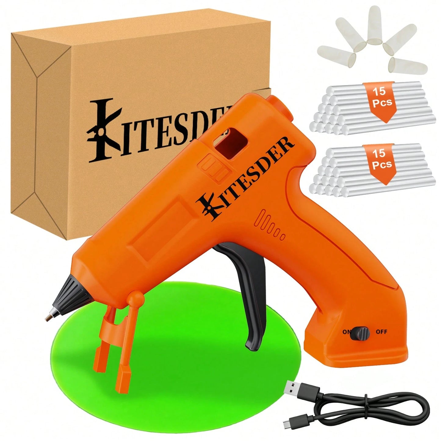 60W Hot Glue Gun Dent Reomval Kit With 30Pcs High Adhesion Glue Sticks, Fast Preheating Hot Melt Glue Gun And Sticks Set,Charge&Battery, For Craft DIY And Quick Home
