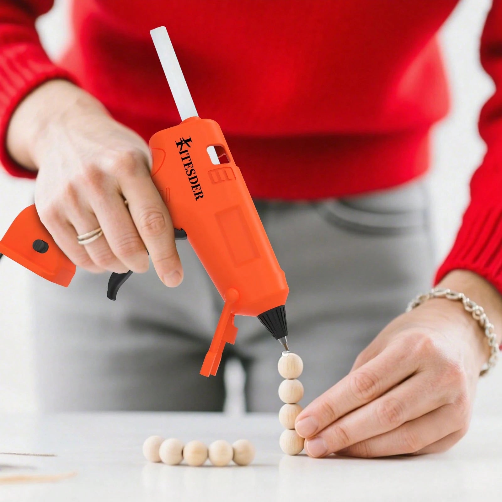 60W Hot Glue Gun Dent Reomval Kit With 30Pcs High Adhesion Glue Sticks, Fast Preheating Hot Melt Glue Gun And Sticks Set,Charge&Battery, For Craft DIY And Quick Home