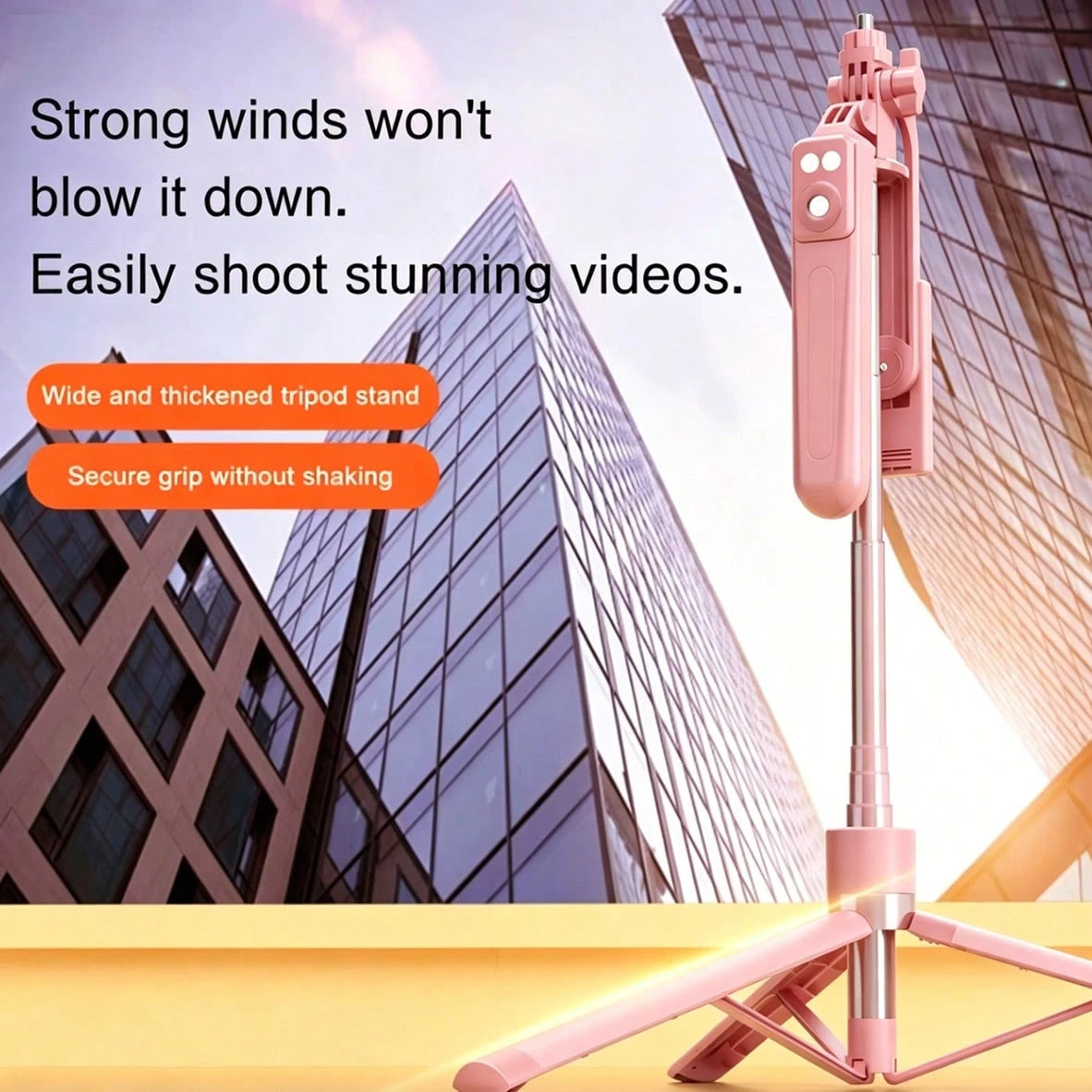 66.93inth Selfie Stick Tripod With Ring Light 360°Rotation, Wireless Bluetooth Remote. Perfect For Selfies, Videos & Live Streaming. Fits Most Phones. Lightweight & Travel-Ready, Capture Life.