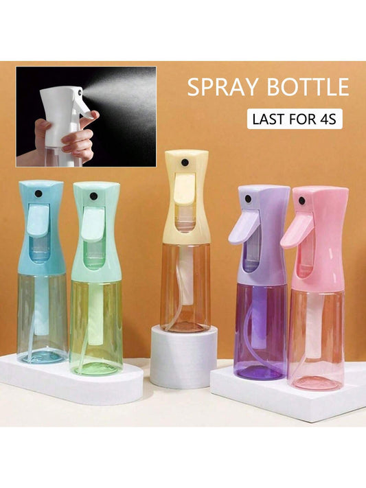 6pcs/1pc Continuous Spray Bottle, Fine Mist Empty Small Spray Bottle, Water & Alcohol Cleaning Spray Bottle, Suitable For Curly Hair Styling Products, Plants (Black)