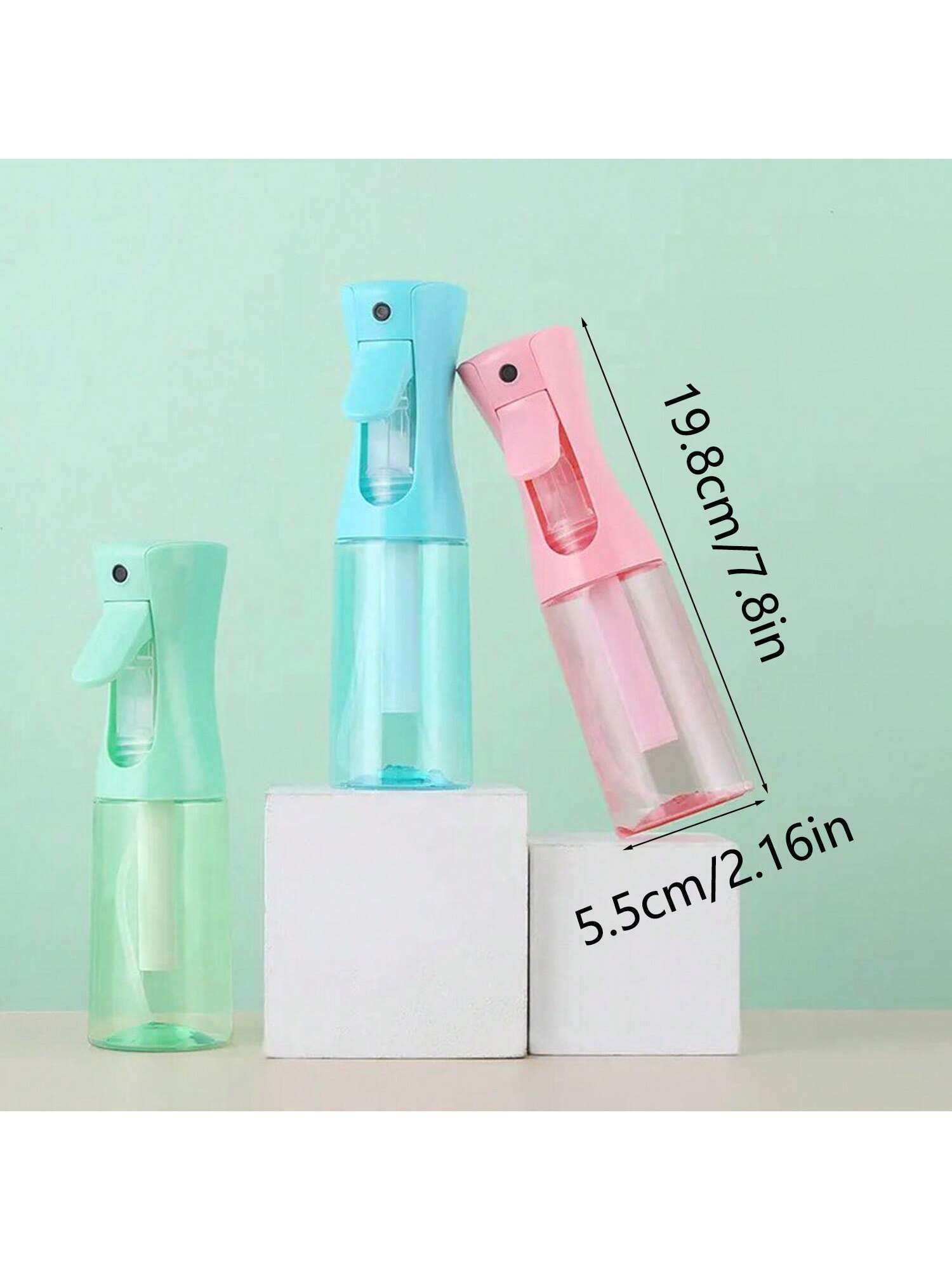 6pcs/1pc Continuous Spray Bottle, Fine Mist Empty Small Spray Bottle, Water & Alcohol Cleaning Spray Bottle, Suitable For Curly Hair Styling Products, Plants (Black)