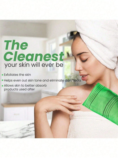 6pcs Exfoliating Towels, Korean Exfoliating Gloves, Colorful Korean Exfoliating Cloths, Removes Dryness, Large Size Exfoliating Body Scrub, Exfoliating Bathing Body Scrub Gloves, Callus Remover Gloves
