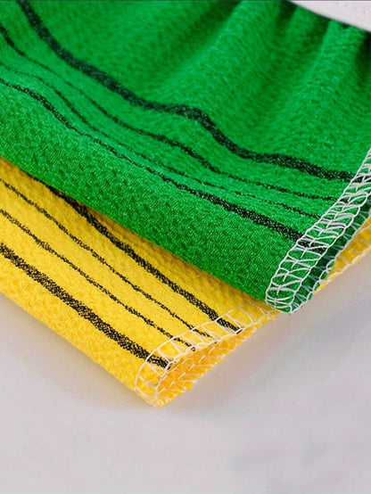 6pcs Exfoliating Towels, Korean Exfoliating Gloves, Colorful Korean Exfoliating Cloths, Removes Dryness, Large Size Exfoliating Body Scrub, Exfoliating Bathing Body Scrub Gloves, Callus Remover Gloves