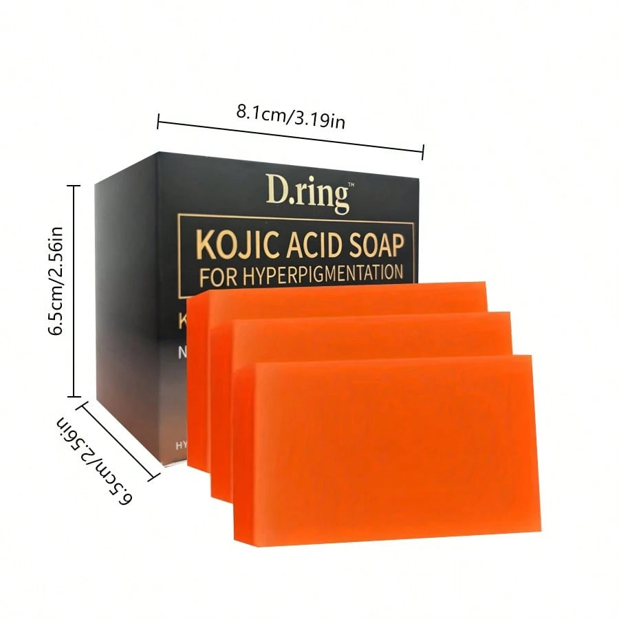 6PCS Wweimm Kojic Acid Soap, Brightening Skin Tone, Fading Dull Dark Spots, Gently Cleanses Skin Surface Impurities,Mild Skin-Friendly Formula, Suitable For Daily Face Body Cleansing, Home Skincare An