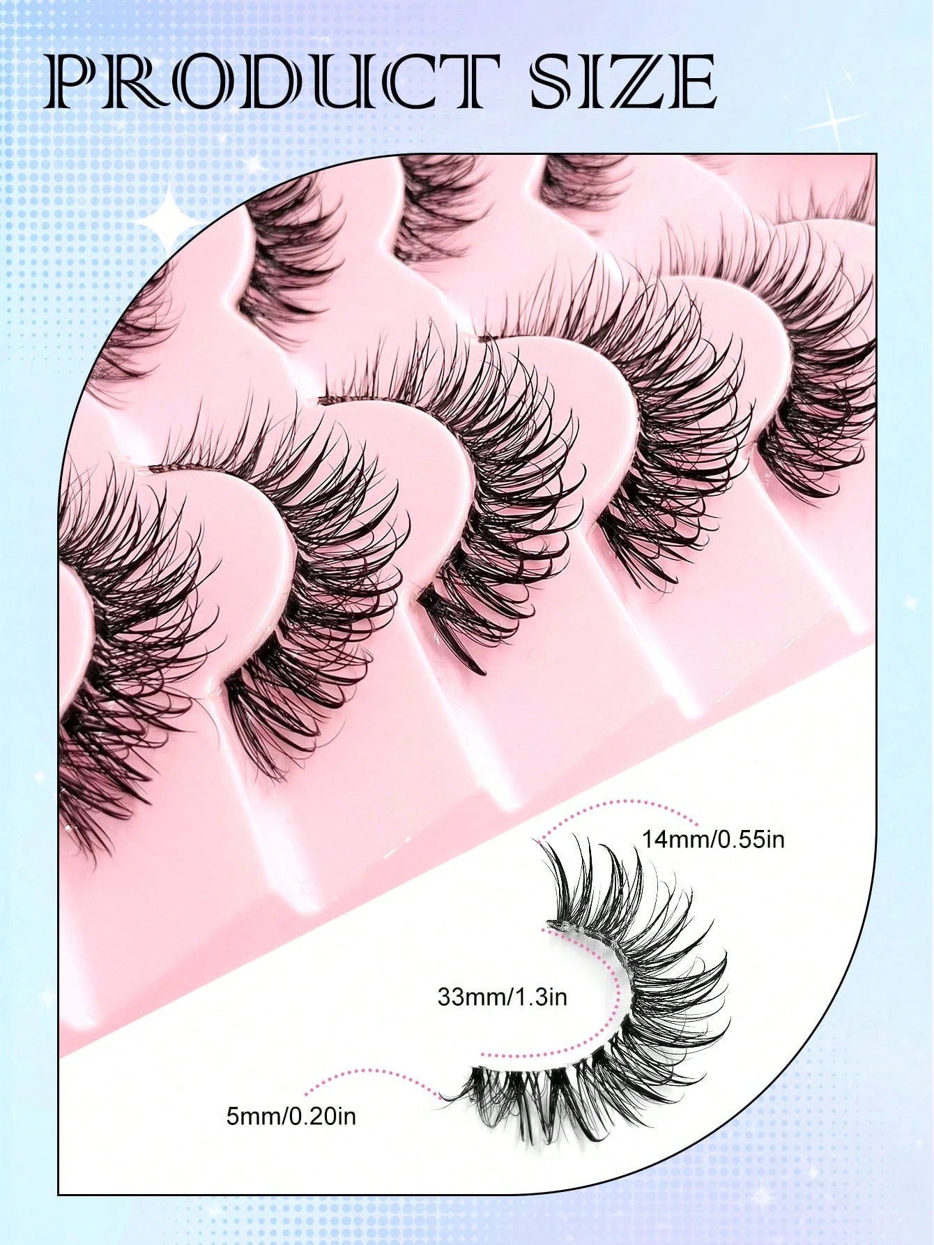 7 Pairs Cat Eye Wet Curly False Eyelashes- Spiky Cartoon Style Transparent Band Classic Manga Eye, Y2K Style Long Cat Eye Natural Exaggerated Eyelash Suitable For Daily And Party Makeup