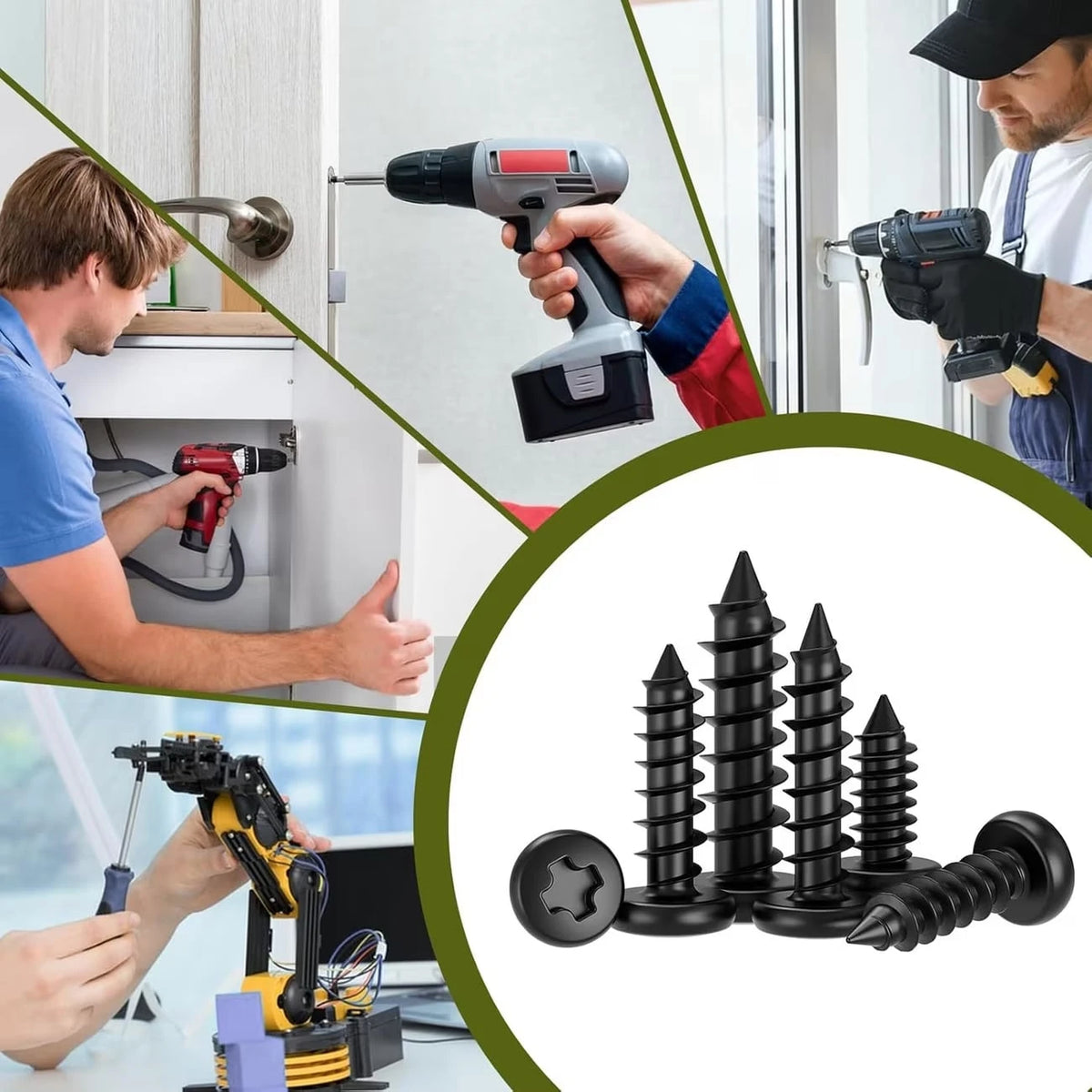 800pcs Self-Tapping Screw Set, Multiple Sizes And Styles Available, Comes With Storage Organizer Box, Convenient For Storage And Retrieval, Suitable For Daily Maintenance, Installation, Replacement An