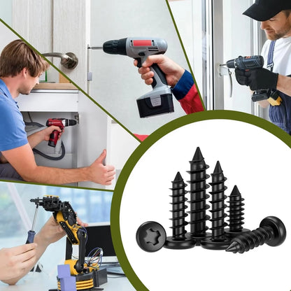 800pcs Self-Tapping Screw Set, Multiple Sizes And Styles Available, Comes With Storage Organizer Box, Convenient For Storage And Retrieval, Suitable For Daily Maintenance, Installation, Replacement An