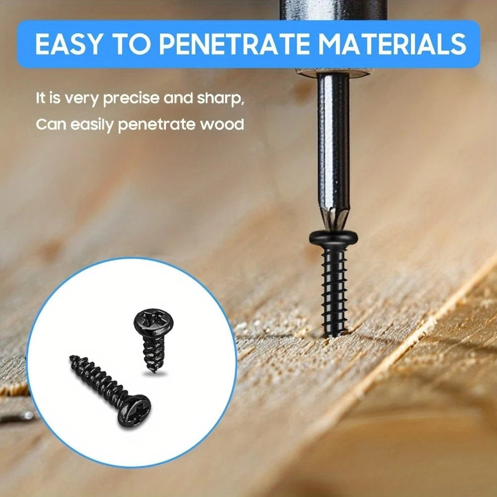 800pcs Self-Tapping Screw Set, Multiple Sizes And Styles Available, Comes With Storage Organizer Box, Convenient For Storage And Retrieval, Suitable For Daily Maintenance, Installation, Replacement An