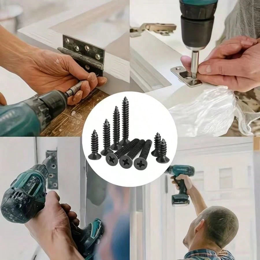 800pcs Self-Tapping Screw Set, Multiple Sizes And Styles Available, Comes With Storage Organizer Box, Convenient For Storage And Retrieval, Suitable For Daily Maintenance, Installation, Replacement An