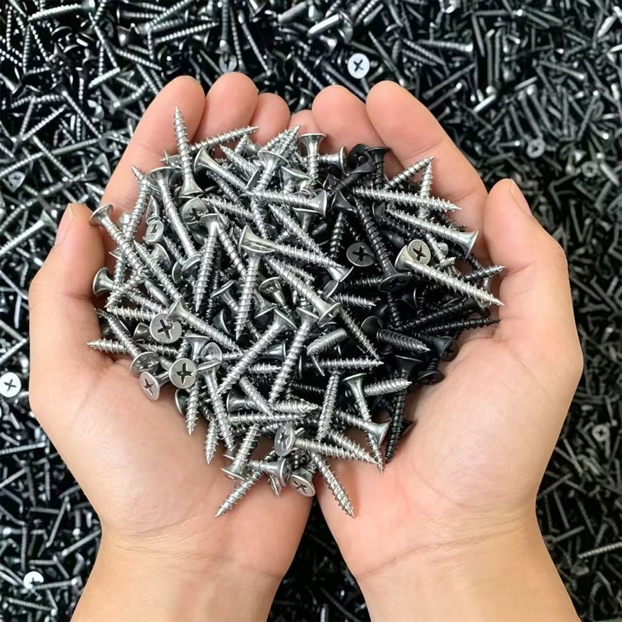 800pcs Self Tapping Wood Screw Combination, M2 Metal Cross Flat Head Screw Kit, Suitable For Board And Cabinet, Woodworking, DIY Projects And Furniture Assembly, 8 Sizes