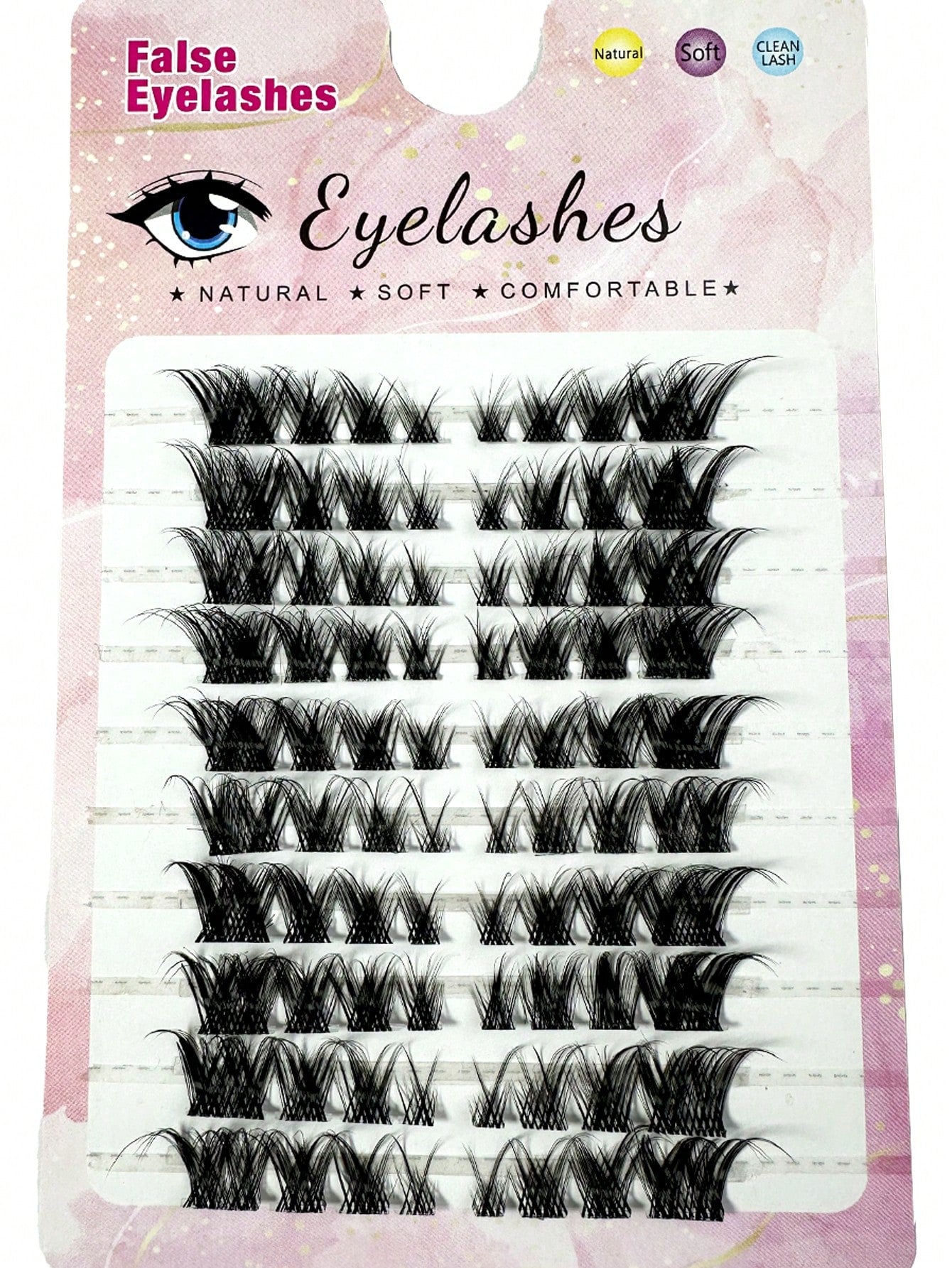 80pcs (8-15mm) Fox Eye D-Curl Mink Eyelash Extension Set, Natural Soft, Create Long Beautiful Lashes. Eyelash Clusters, Single Lashes, False Eyelashes, False Eyelashes