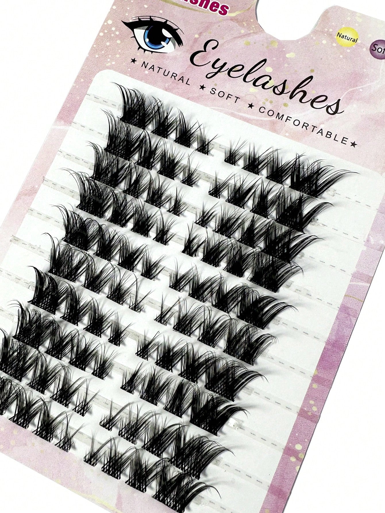 80pcs (8-15mm) Fox Eye D-Curl Mink Eyelash Extension Set, Natural Soft, Create Long Beautiful Lashes. Eyelash Clusters, Single Lashes, False Eyelashes, False Eyelashes