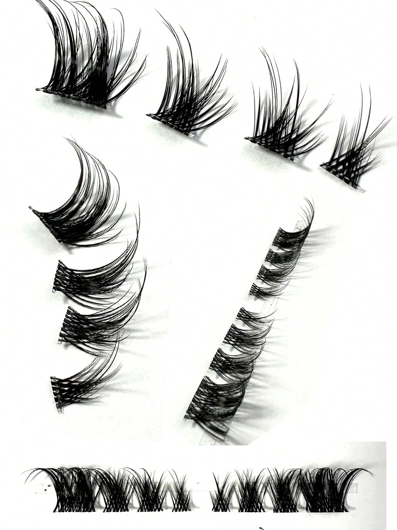 80pcs (8-15mm) Fox Eye D-Curl Mink Eyelash Extension Set, Natural Soft, Create Long Beautiful Lashes. Eyelash Clusters, Single Lashes, False Eyelashes, False Eyelashes