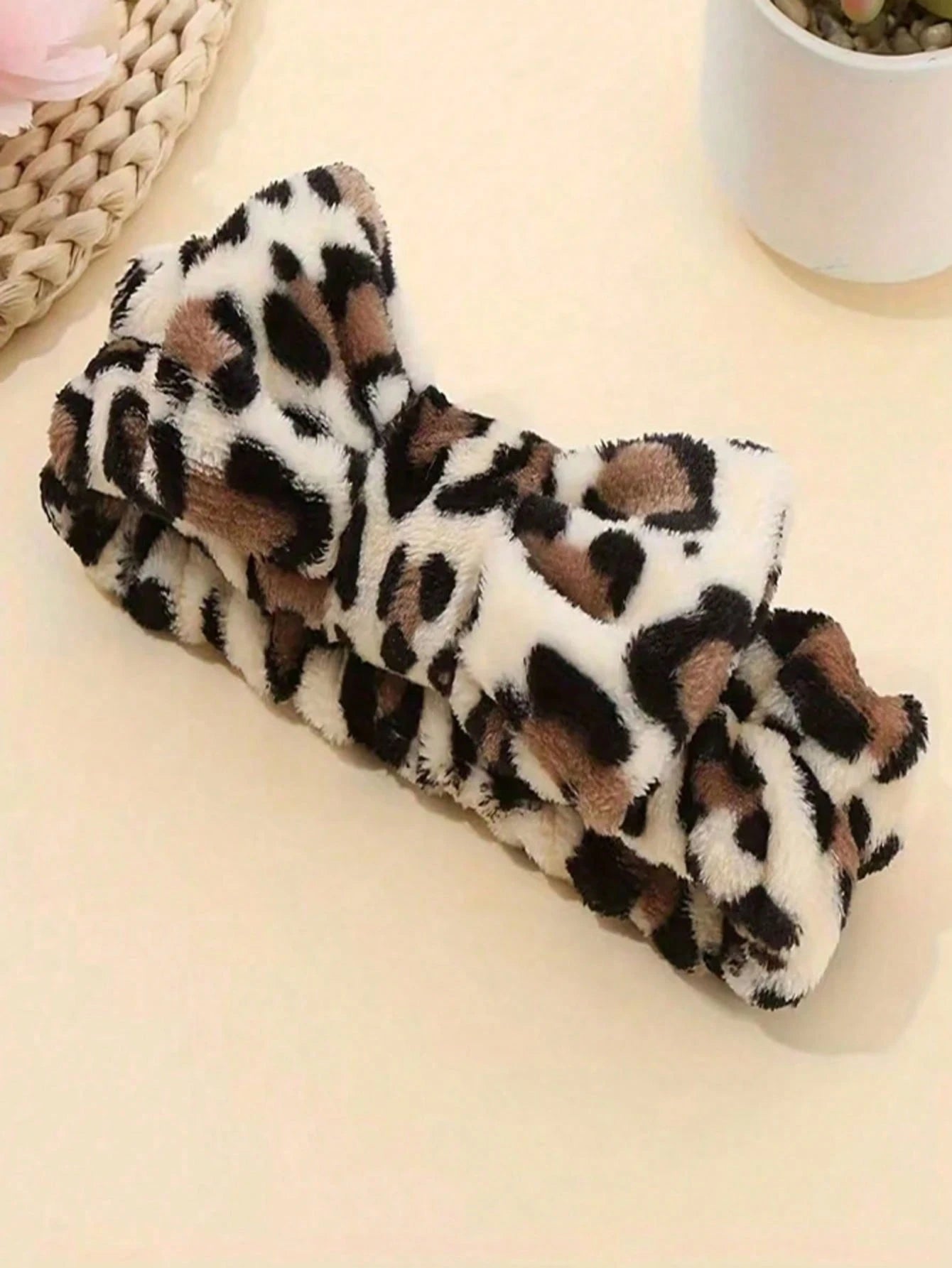 8pcs Leopard Print Headband, Makeup Headband, Christmas Hair Accessory, Women's Facial Wash Headband, SPA Gift, Party, Daily Wear, Lightweight & Practical, Women's Headband, Home Beauty Women's Access